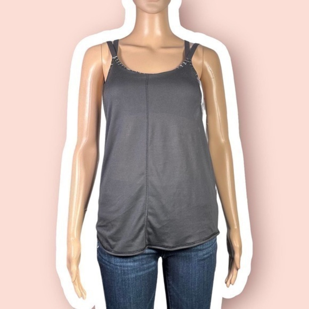 NWT Athleta Sculptek Black Waves Stealth Support Top Size XXS - "Deborah"